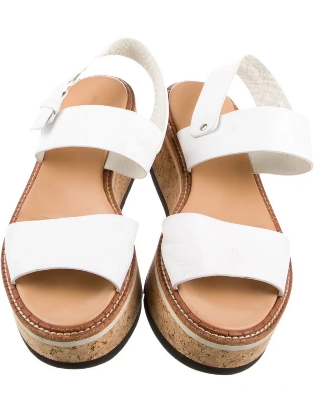 Paloma Barcelo Leather Platform Sandals